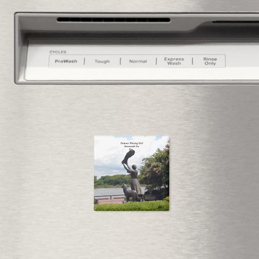 Beroemd zwaaiend meisje van Savannah Ga. Magneet (Insitu (Vaatwasser))