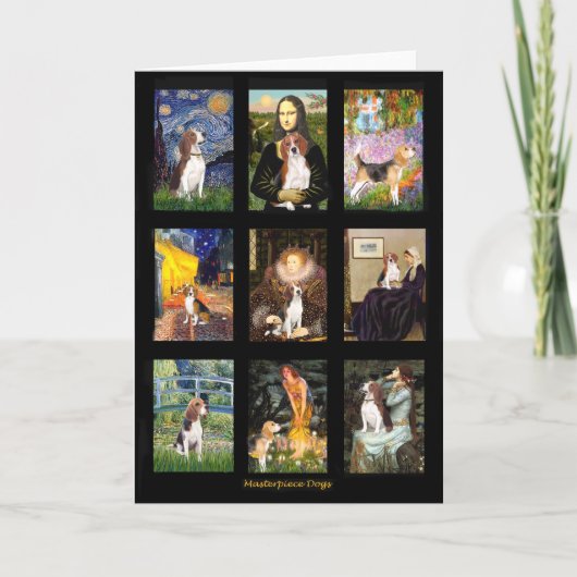 Beroemde Art Beagle Comp 1 Kaart (Voorkant)