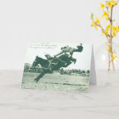 beroemde Bucking Bronc vijf minuten Kaart (Gele Bloem)