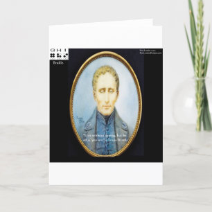 Beroemde citaat van Louis Braille Kaart