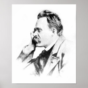 beroemde denker: Friedrich Nietzsche Poster
