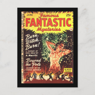 beroemde Fantastische mysteries 5_Pulp Art Briefkaart