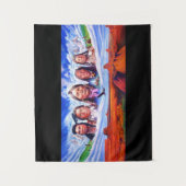 Beroemde Indiase chefs schilderen Indianen Wandkleed (Voorkant)