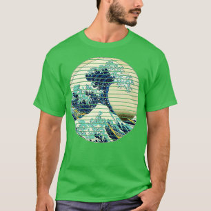 beroemde Japanse kunst: Grote Oceaan Golf Styli T-shirt