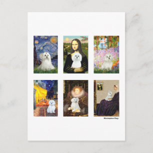 Beroemde kunst Maltezer composiet (helder) Briefkaart