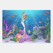 Beroemde pop gekleed als een zeemeermin inpakpapier vel (Voorkant 3)