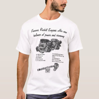 beroemde raketmotoren. t-shirt