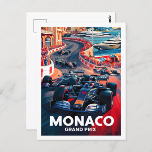Beroemde reisplaats Monaco Briefkaart