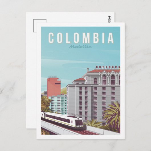 Beroemde reisplaats van Colombia Briefkaart (Voorkant / Achterkant)