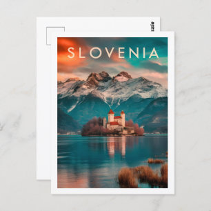 Beroemde reisplaats van Slovenië Briefkaart