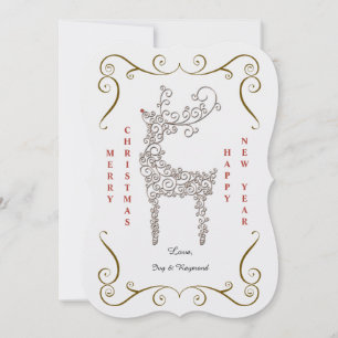 Beroemde Rendier Kerstkaart