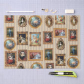 Beroemde Rococo Art Framed Antiek Decoupage Tissuepapier (Craft)