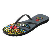 beroemde rooster van Barcelona Nr 07 Teenslippers (Schuin)