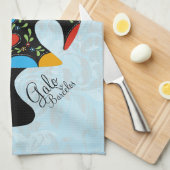 beroemde rooster van Barcelona Nr 09 Theedoek (Quarter Fold)