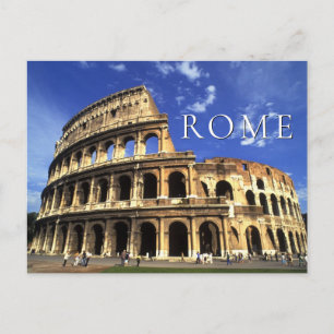 Beroemde ruïnes van het Colosseum Rome Italië Briefkaart