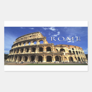 Beroemde ruïnes van het Colosseum Rome   Italië Rechthoekige Sticker