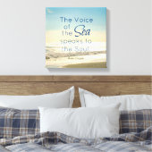 BEROEMDE STEM VAN HET ZEE SPREEKT TOT HET ZIELENCI CANVAS AFDRUK (Insitu (Slaapkamer))