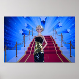 Beroemde sterren en beroemdheden poster