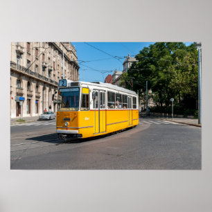 Beroemde Tramlijn 2 in Boedapest, Hongarije Poster