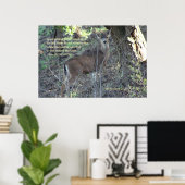 beroemde woorden: wetten - deer - Poster (Thuiskantoor)
