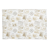 beroemde World Landmarks World Traveler Pattern Kussensloop (Voorkant)