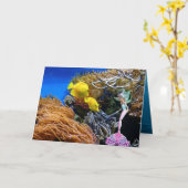 Beroemde zeemeermin kaart (Gele Bloem)