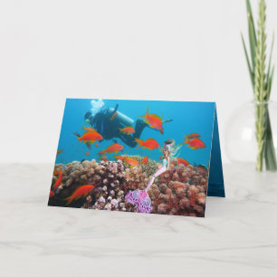 Beroemde zeemeermin kaart