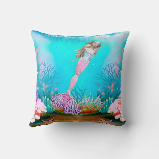 Beroemde zeemeermin kussen (Achterkant)