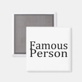 beroemdheid magneet (Voorkant / Achterkant)