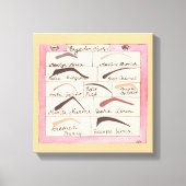 Beroemdheid Wenkbrauwen ~ Ingepakt Canvas .75 12x1 (Voorkant)