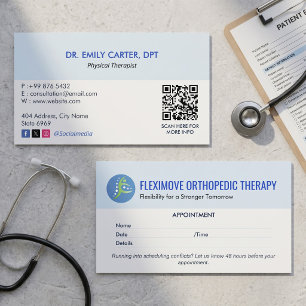 Beroep Orthopedische Therapie Moderne Afspraak Visitekaartje