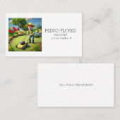 " BEROEPEN, TUINMAN " VISITEKAARTJE (Voorkant / Achterkant)