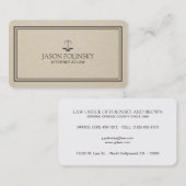 Beroeps- en moderne aanklager visitekaartje (Voorkant / Achterkant)