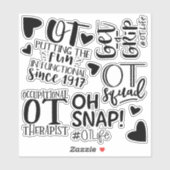 Beroeps Therapeut Stickers, OT Gift, OT Sticker (Vel)