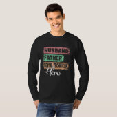 Beroeps vader held vader Tandtechnicus T-shirt (Voorkant volledig)