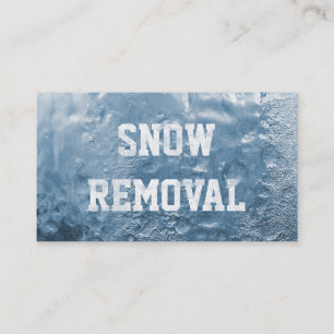 Beroeps van de Verwijdering van de sneeuw de Koele Visitekaartje