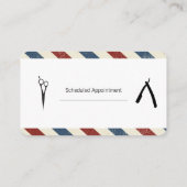 Beroepsafspraak voor kapper afsprakenkaartje (Achterkant)