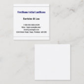 Beroepsbarrière bij het Visitekaartje van de Wet (Voorkant / Achterkant)