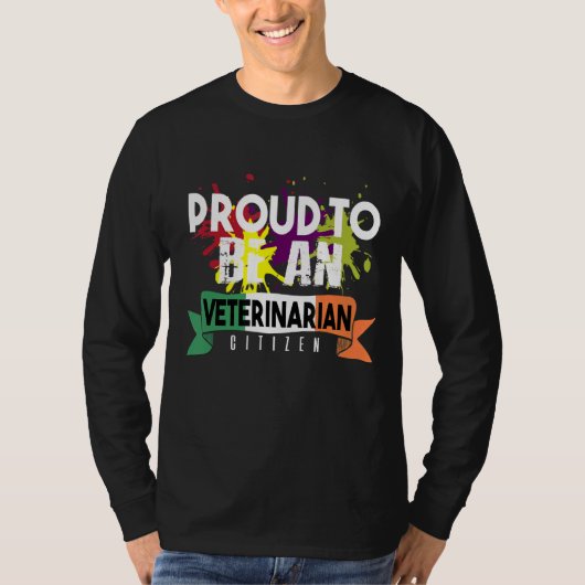 Beroepsloopbaan werker beroepsdierenarts t-shirt (Voorkant)