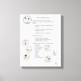 Beroepsmatige therapie - Canvas Afdruk