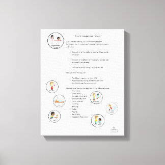 Beroepsmatige therapie - Canvas Afdruk