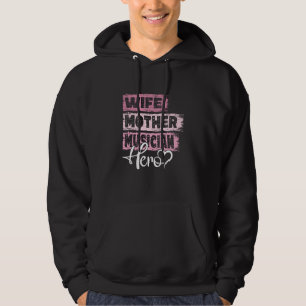 Beroepsmoeder held moeder Muzikant 1 Hoodie