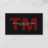 Beroepsofficier Visitekaartje (Achterkant)