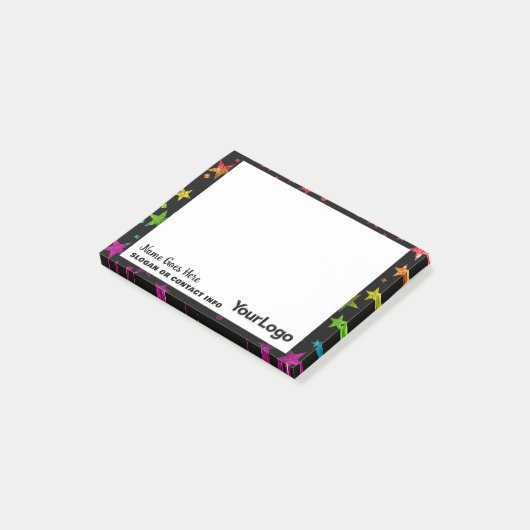 Beroepsonderwijs Rainbow Glitter Post-it® Notes (Schuin)