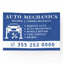 Beroepsservicebord voor autoreparatie