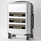 Beroepsslaper Typografie Sticker (Koffer)