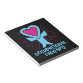 Beroepstherapie bij therapist notitieblok (Schuin)