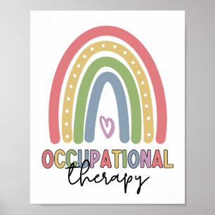 Beroepstherapie bij therapistische regenboog poster