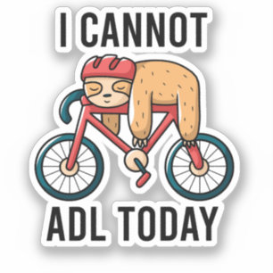 Beroepstherapie, Fiets luiaard liefhebber, BCBA Sticker