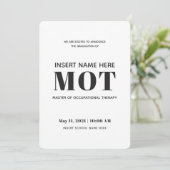Beroepstherapie MOT-Afstuderen Aankondiging (Staand voorkant)